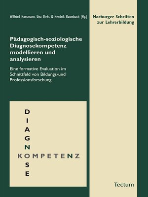 cover image of Pädagogisch-soziologische Diagnosekompetenz modellieren und analysieren